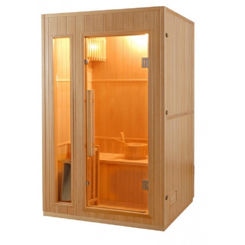 finská sauna ZEN 2 se hodí do interiéru rodinného domu i bytu.