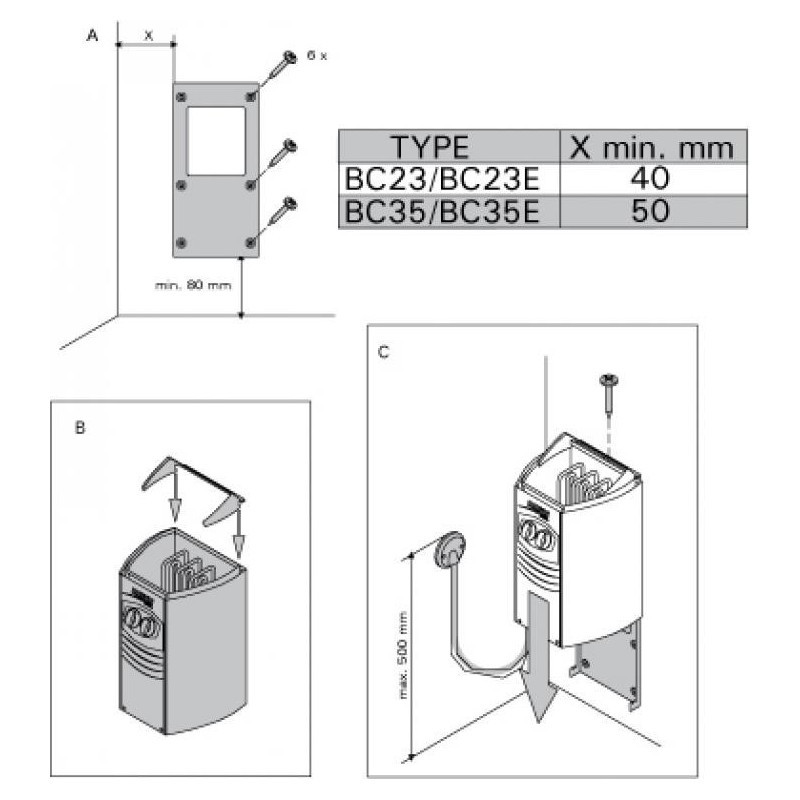 Saunová kamna Harvia Vega Compact BC35
