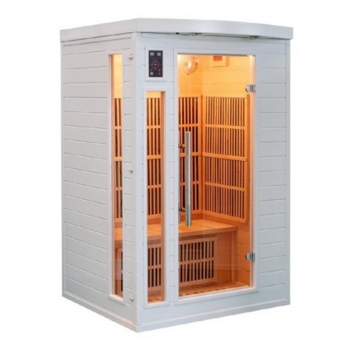 krásná infrasauna SOLEIL BLANC 2 Infrasauna pro dvě osoby do každého interyéru