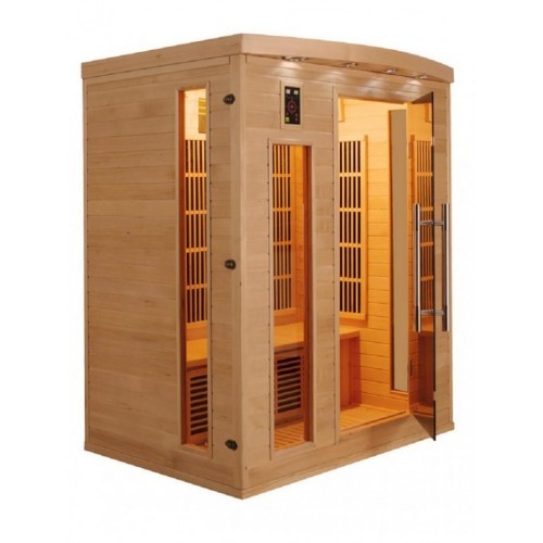 infrasauna APOLLON 3 Infrasauna pro tři osoby a má obložení z kanadského jedlovce