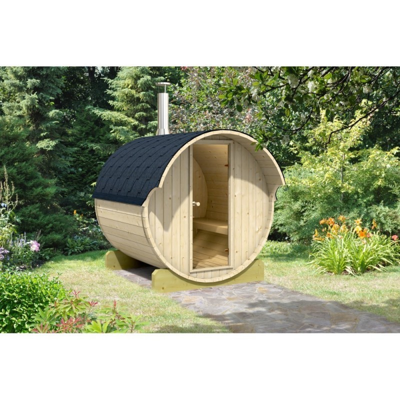 Sudová sauna 220 potěší snadnou instalací, protože ji lze umístit téměř kamkoliv