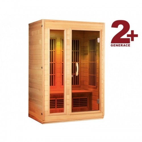 domácí infrasauna CONSTANCE 2+ INFRASAUNA je vhodná pro dva dospělé.