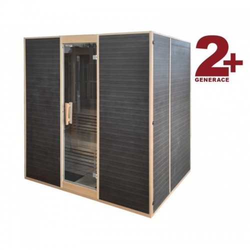 GRANADA 2+ INFRASAUNA je infrasauna pro 6 osob se schodišťovými sedadly