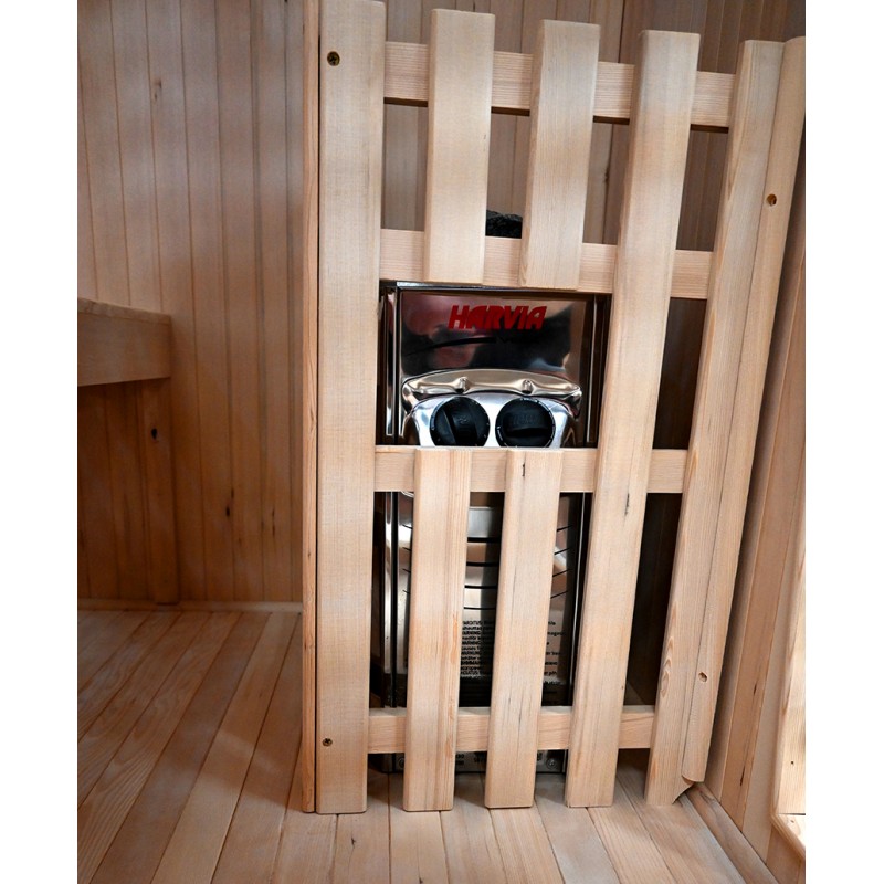 Finská sauna LUONTO 3/4 pro tři až čtyři osoby ideální pro rodiny