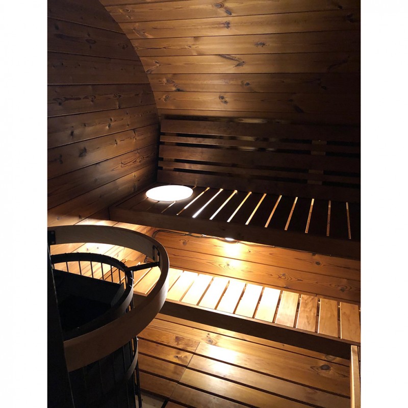 Oválná sauna MUSHROOM velká, vyrobeny ze severského smrku