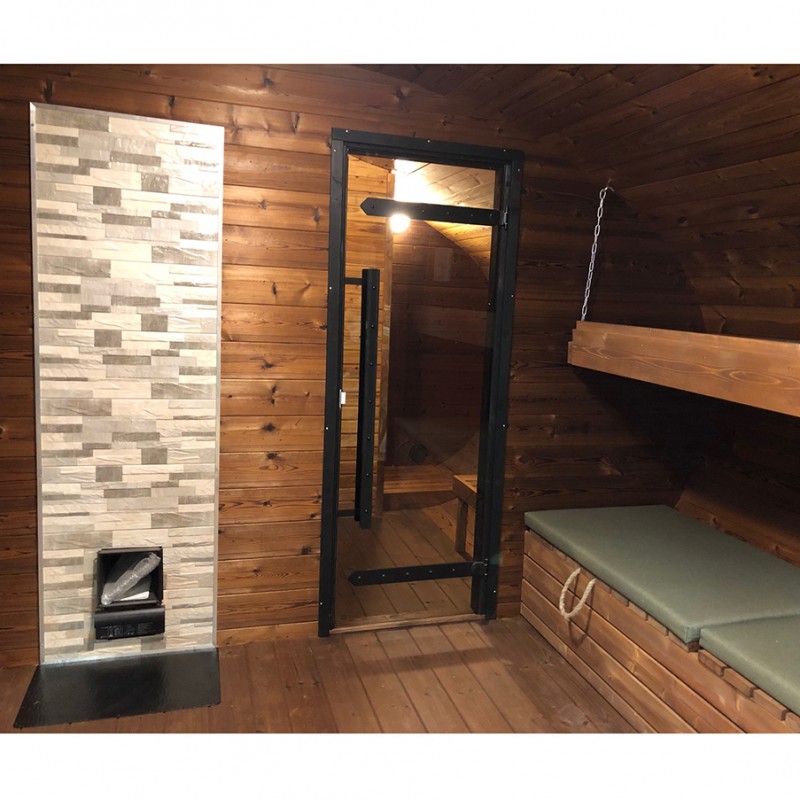 Oválná sauna MUSHROOM velká, sauna je dodána v balení jako stavebnice