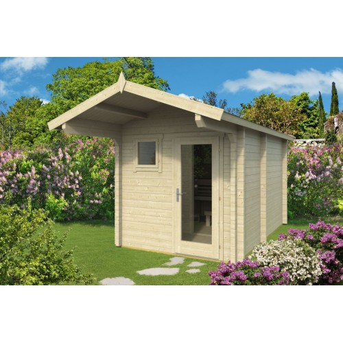 Domek EERO 70 vyrobeny ze severského smrku,vyšší hustotu dřeva a odolává lépe nepříznivému počasí