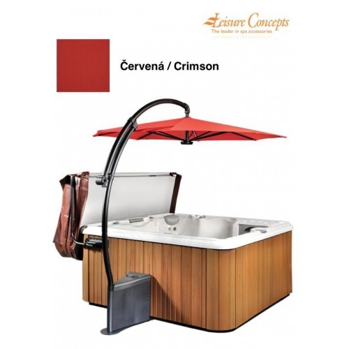 Slunečník SpaUmbrella k vířivce červený